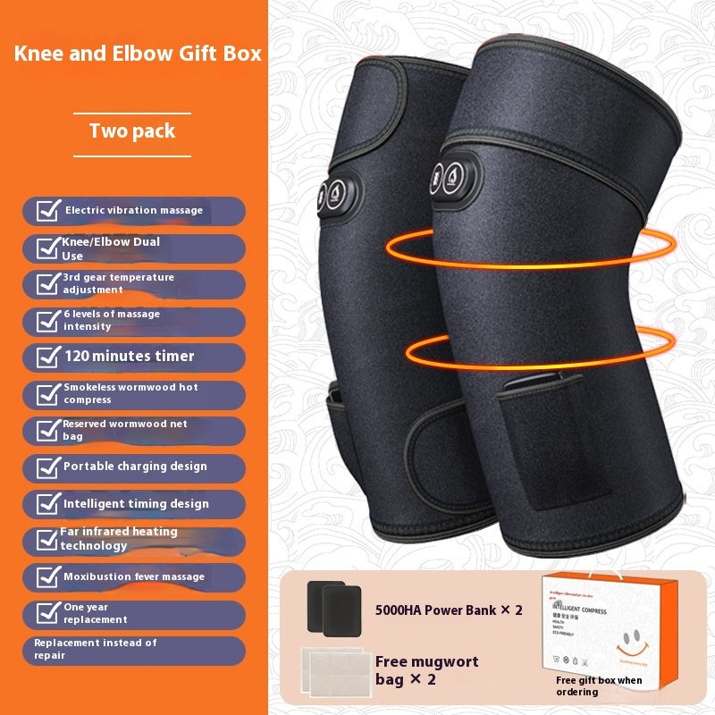 Electric Heating Physiotherapy Knee Pad Joint Hot Compress Warm Massage Instrument