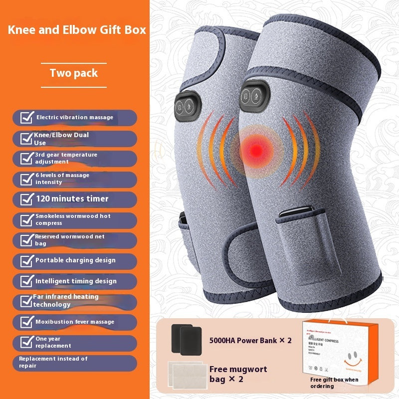 Electric Heating Physiotherapy Knee Pad Joint Hot Compress Warm Massage Instrument