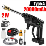 Wireless Lithium Battery Car Washing Gun Portable High Voltage