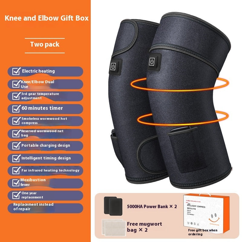 Electric Heating Physiotherapy Knee Pad Joint Hot Compress Warm Massage Instrument