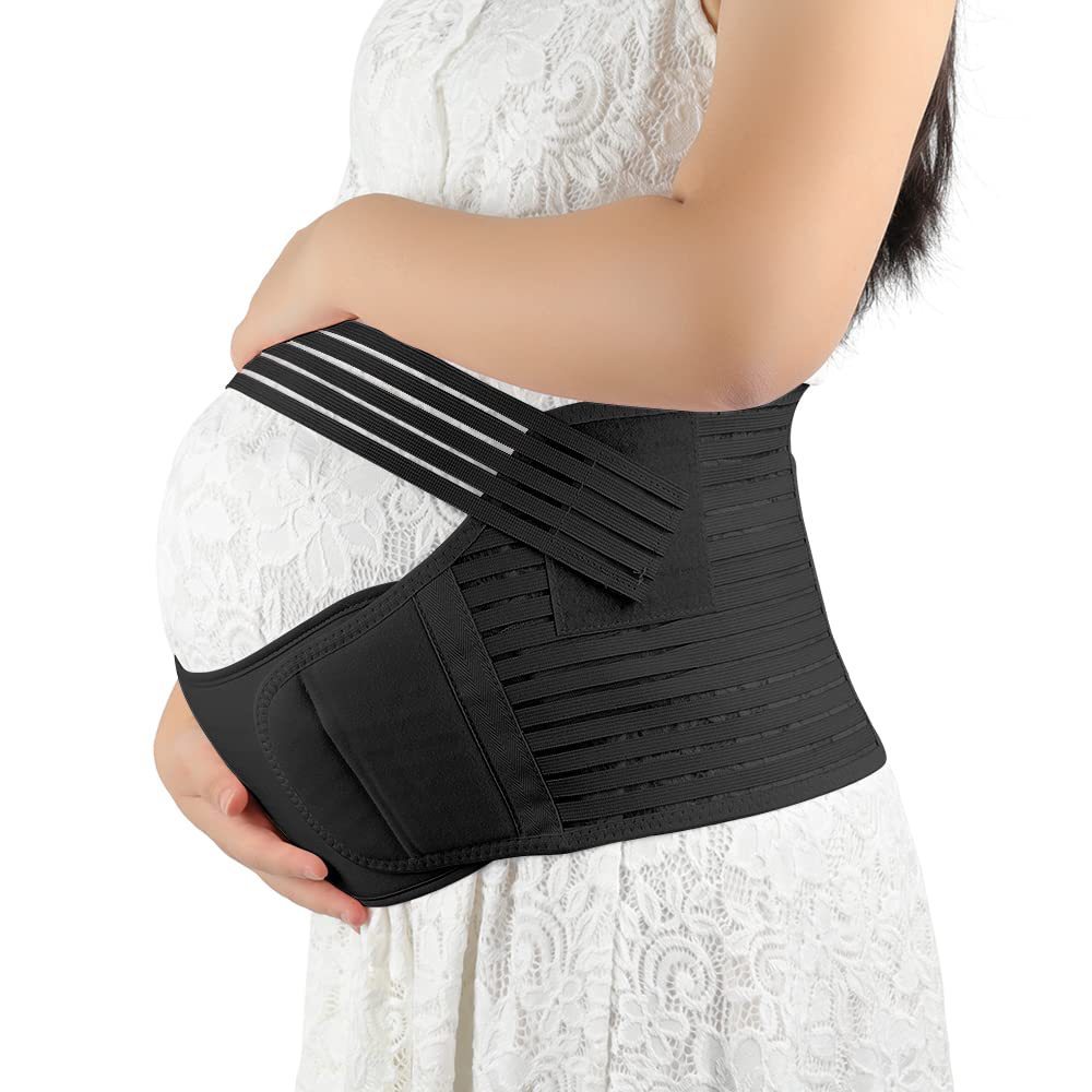 Solid Color Breathable Adjustable Maternity Belt