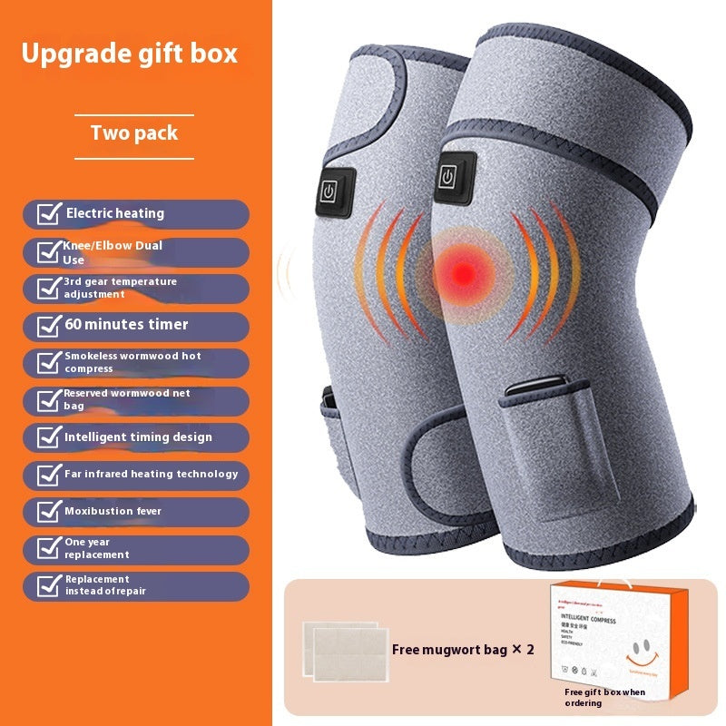 Electric Heating Physiotherapy Knee Pad Joint Hot Compress Warm Massage Instrument