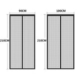 Soft Screen Window Curtain Magnetic Stripe Summer Door Curtain With Velcro Pushpin